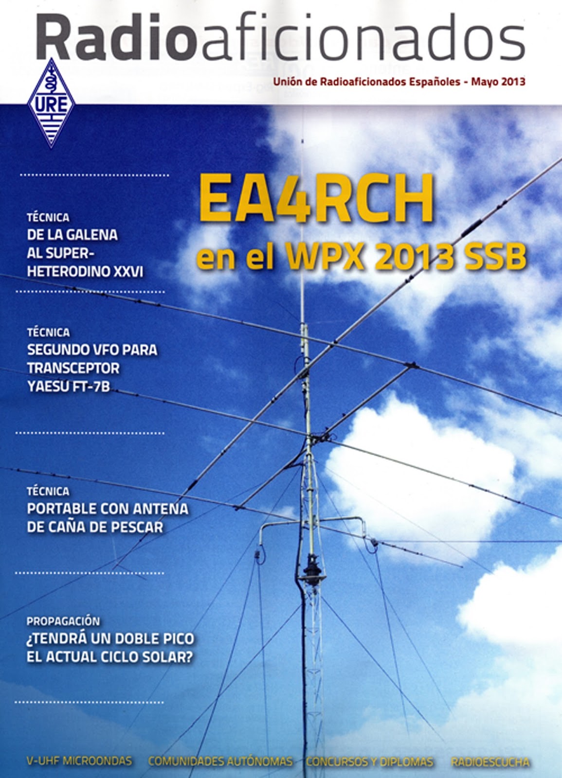 EA4RCH en la portada de la revista de URE
